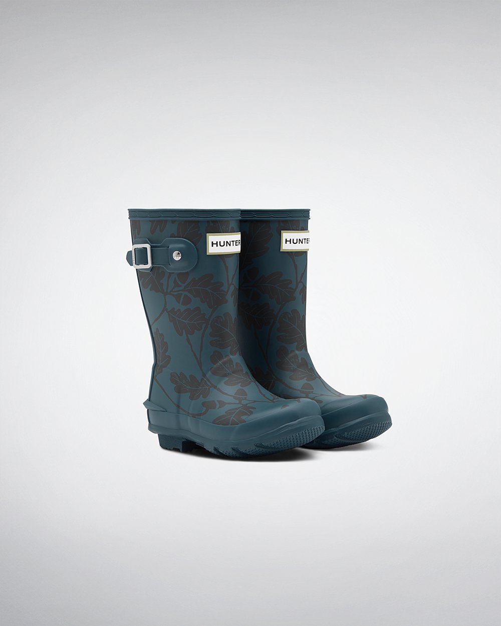 Botas De Agua Original Big National Trust Print Hunter Niños - Azules - 279381OFR